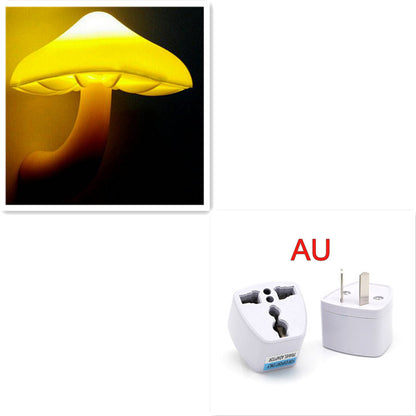 LED Mushroom Night Light – Plug-in Sensor Lamp for Home & Bedroom
