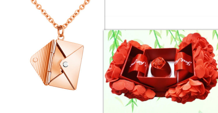 Fashion Envelope Necklace – Romantic Gift for Her