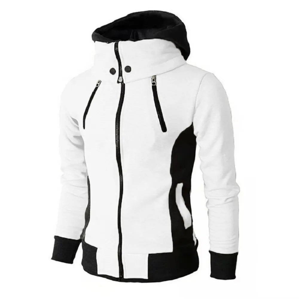 Men's Zip Up Hooded Jacket – Casual Slim Sports Sweatshirt