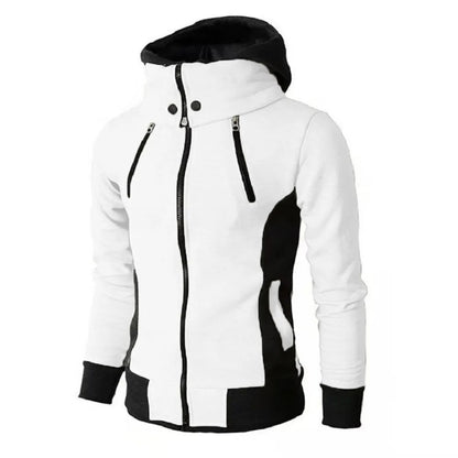 Men's Zip Up Hooded Jacket – Casual Slim Sports Sweatshirt
