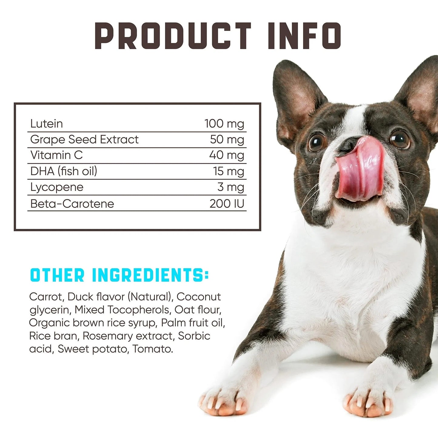 Dog Eye Vitamins – Vision & Tear Stain Support with Immune-Boosting Nutrients