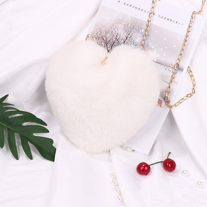 Love Plush Chain Shoulder Bag for Women – Valentine’s Day Party Bag