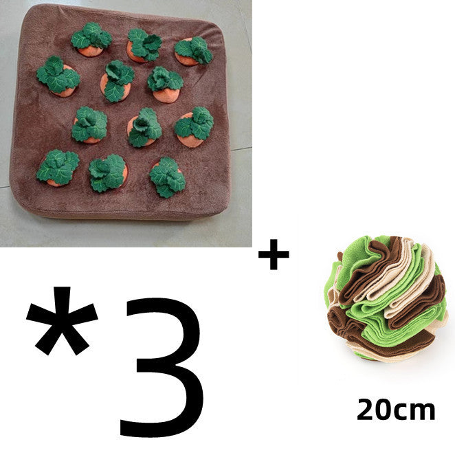 Carrot Plush Dog & Cat Chew Toy