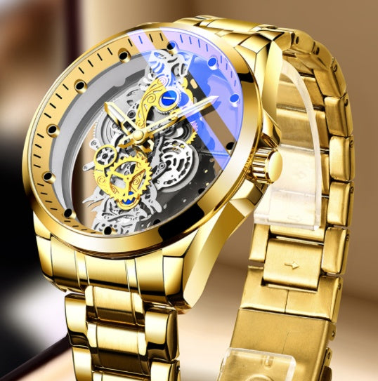 Luxury Skeleton Automatic Quartz Men’s Watch