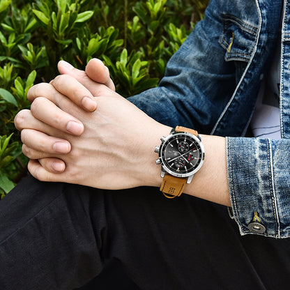 Men’s Casual Luxury Quartz Leather Watch