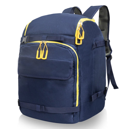 50L Blue Ski Travel Backpack – Large Capacity Outdoor Bag