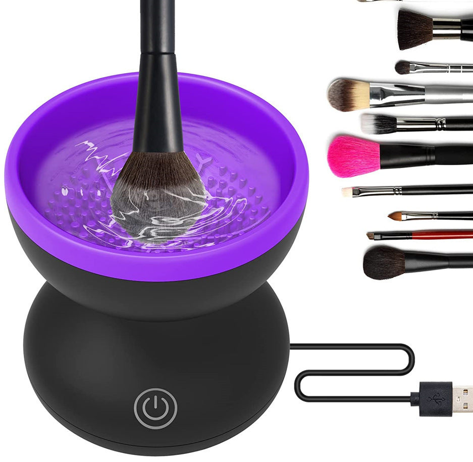 Electric Makeup Brush Cleaner – Portable USB Automatic Cleaning Machine