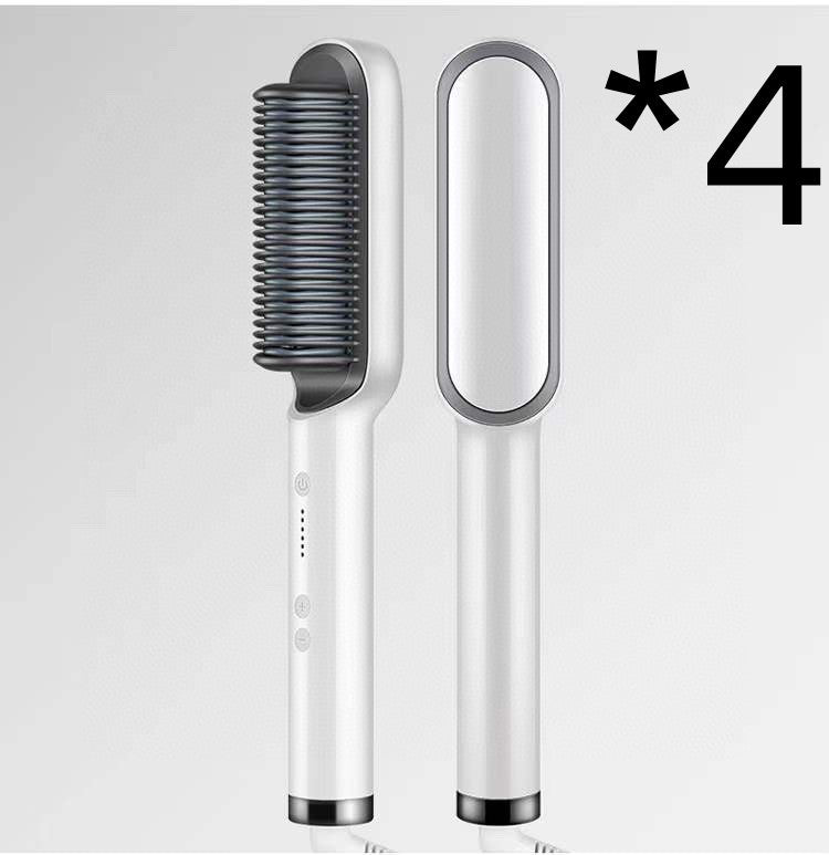 2-in-1 Hair Straightener & Curling Hot Comb – Electric Hair Brush