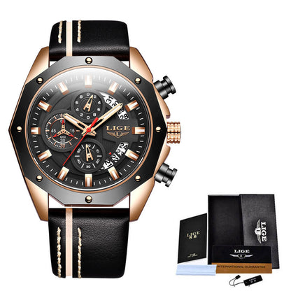 Luxury Men’s Sport Watch – Waterproof Quartz Chronograph