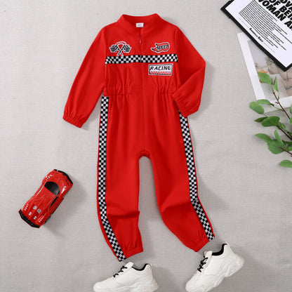 Toddler Racing Driver Jumpsuit Costume Outfit
