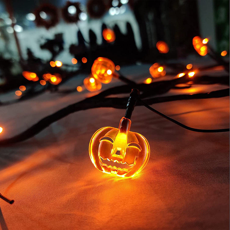 Halloween LED String Lights – Bat & Pumpkin Party Decorations