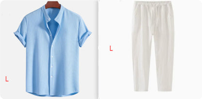 Men’s Summer Loose Shirt – Short Sleeve Casual Top