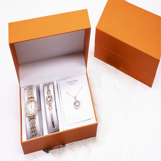 Women’s 3-Piece Rhinestone Watch Set