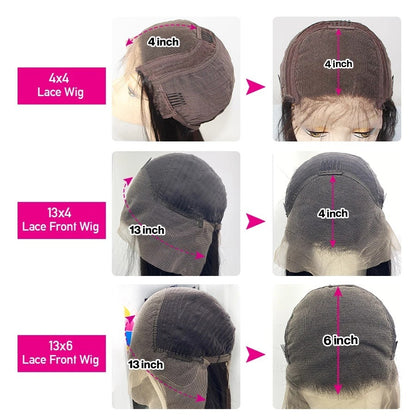 Real Human Hair Lace Wig Set – 9A Straight Hair