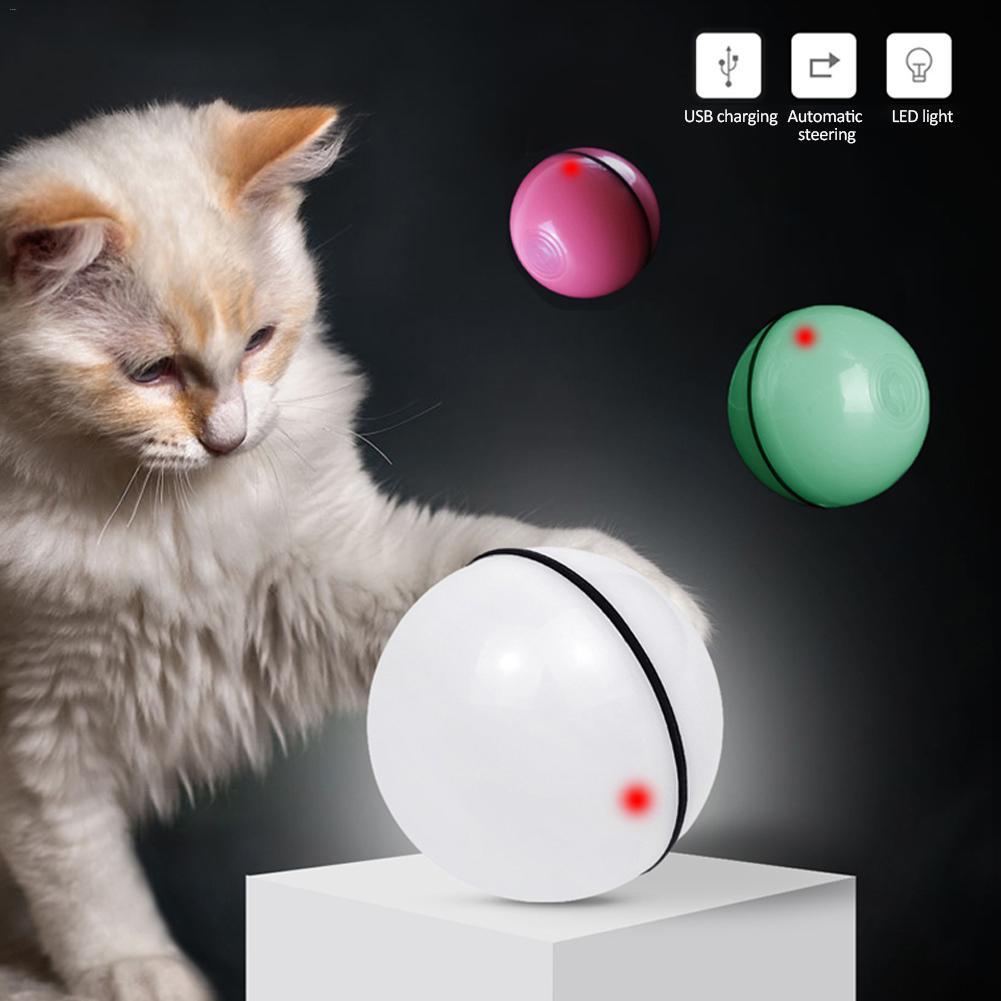 LED Laser Rolling Cat Toy Ball – Electronic Interactive Play Toy for Pets