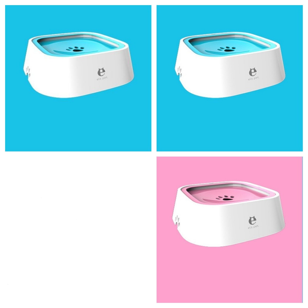 1.5L Cat & Dog Water Bowl – Anti-Overflow Slow Feeder & Floating Pet Fountain, ABS & PP Materials