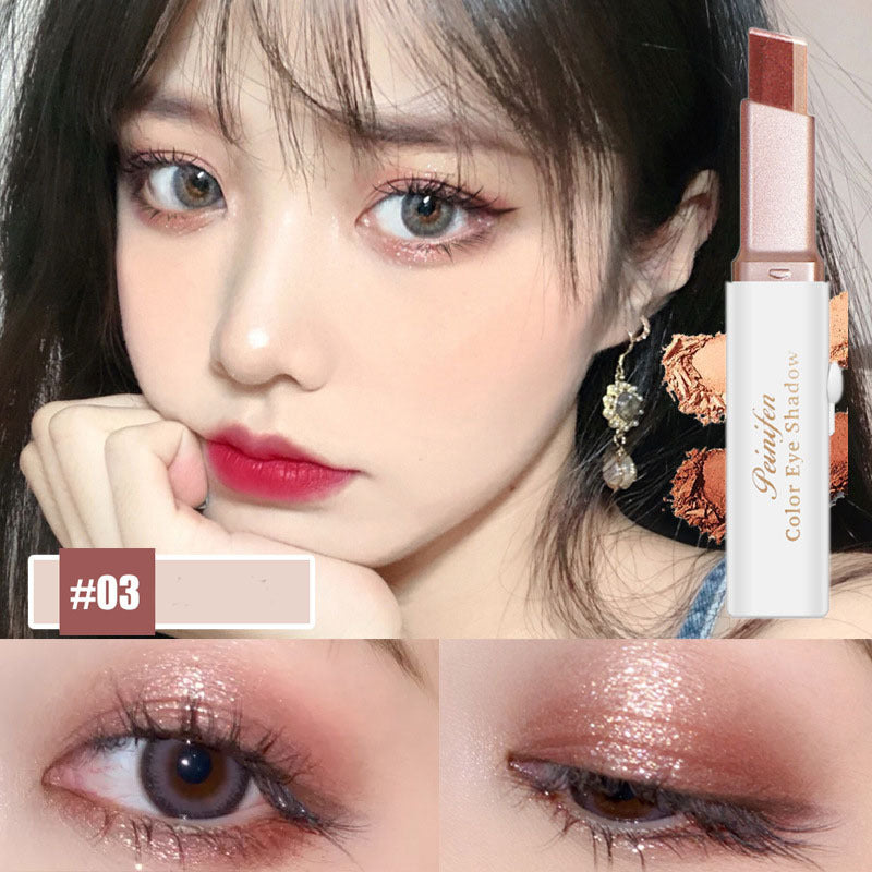Lazy Eyeshadow Stick – Double Color Shimmer Waterproof