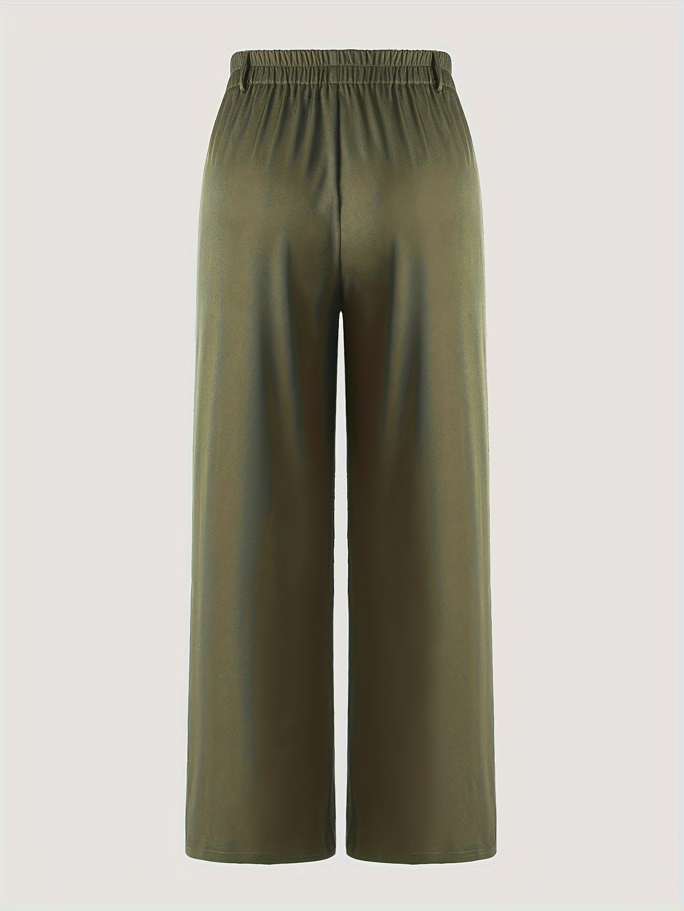 Women’s Plus Size High Waist Skinny Suit Pants with Pockets