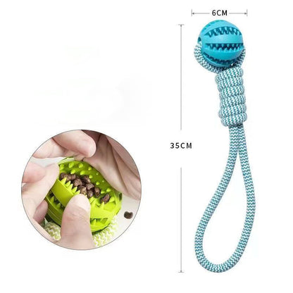 Interactive Dog Treat Chew Ball