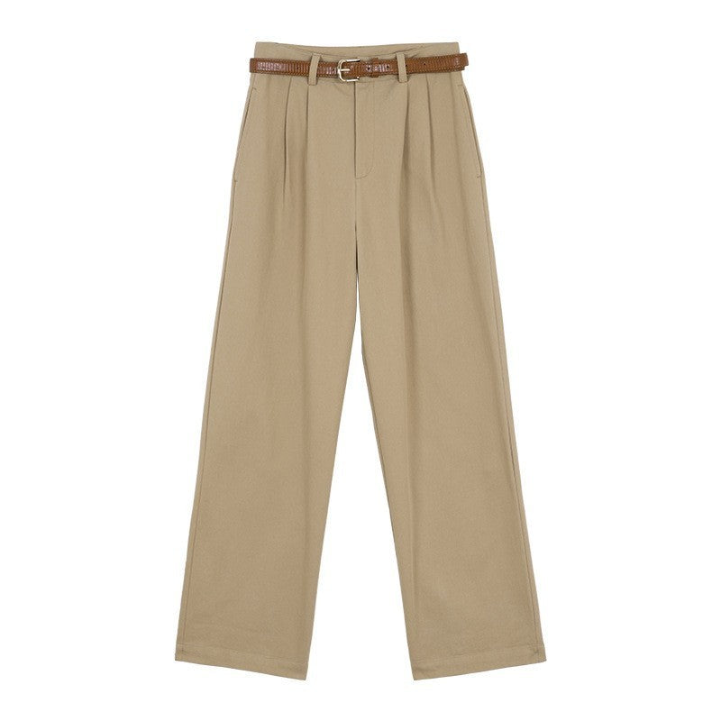 French Retro High Waist Casual Pants