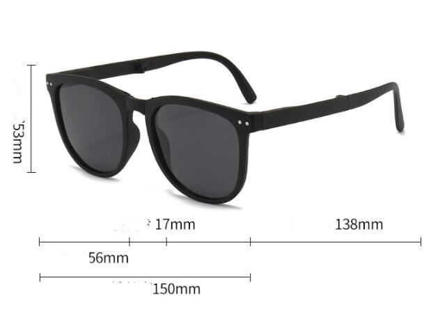 Trendy Women’s Foldable Polarized Sunglasses – TR Frame