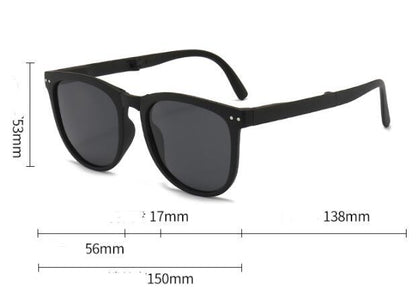 Trendy Women’s Foldable Polarized Sunglasses – TR Frame