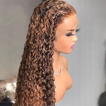 Real Hair Highlighting Lace Frontal Wig