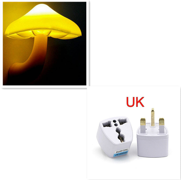LED Mushroom Night Light – Plug-in Sensor Lamp for Home & Bedroom
