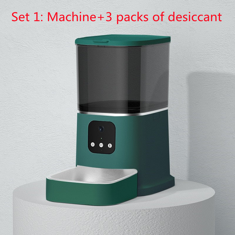 Smart Automatic Pet Feeder – Large Capacity WiFi Food Dispenser with Voice Recording, Timer & App Control for Cats & Dogs