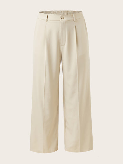 Women’s Plus Size High Waist Straight Leg Trousers